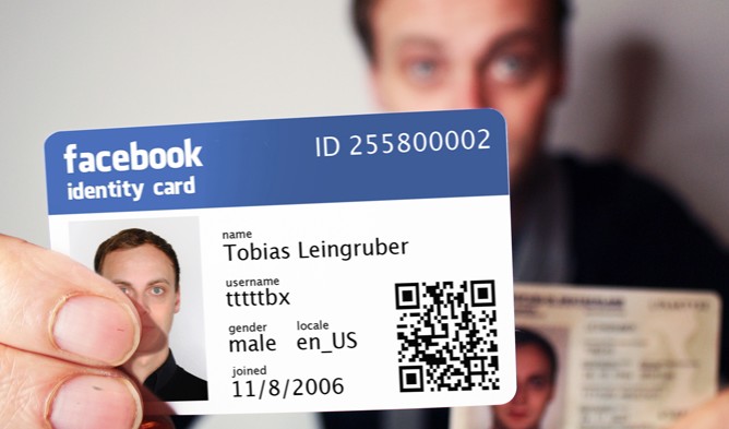 carte d’identité Facebook : ce joli projet est l’oeuvre d’un artiste allemand, Tobias Leingruber